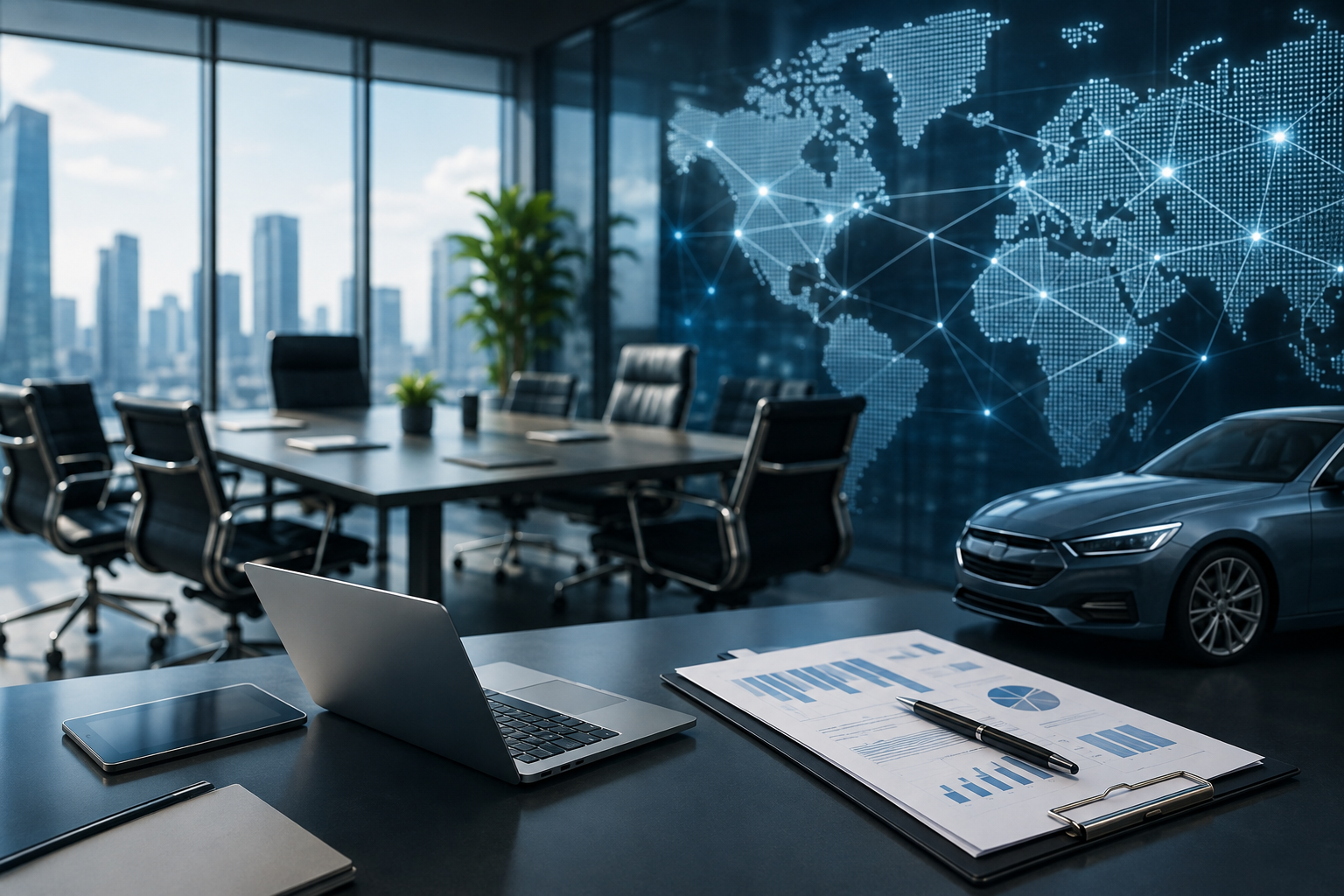 Consultoria empresarial moderna, soluções digitais e suporte.